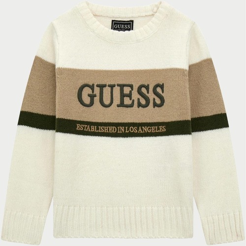 Abbigliamento Bambino Maglioni Guess Maglione  per bambini in girocollo Bianco