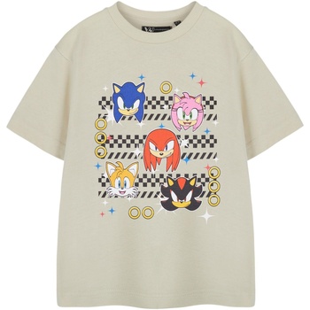 Abbigliamento Bambino T-shirt maniche corte Sonic The Hedgehog Group Faces Bianco