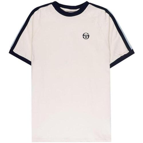 Abbigliamento Uomo T-shirt & Polo Sergio Tacchini Hadow Ringer T-Shirt Gardenia Bianco