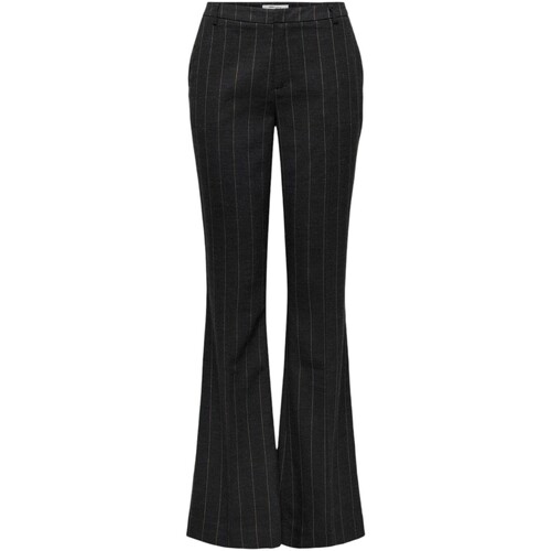 Abbigliamento Donna Pantaloni morbidi / Pantaloni alla zuava Only ONLMARLEY LIFE MW HB STR FLARED PANT TLR 15328077 Grigio