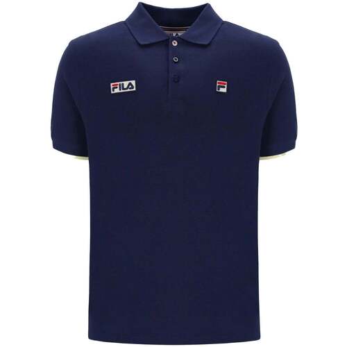 Abbigliamento Uomo T-shirt & Polo Fila Pablo Three Button Tipped Polo Shirt  Navy/Lemonade Blu