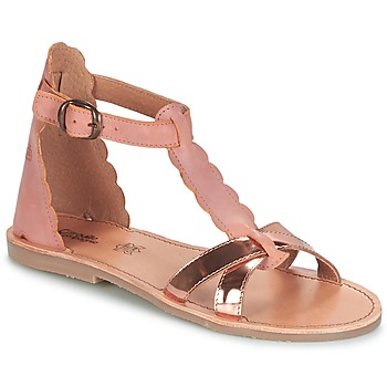 Scarpe Bambina Sandali Citrouille et Compagnie GUBUDU Rosa / Oro