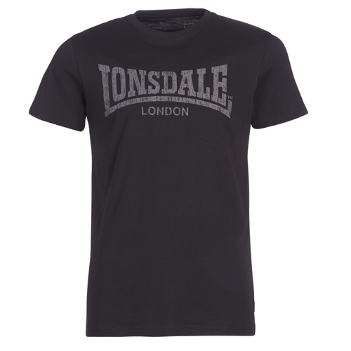 Clothing Men short-sleeved t-shirts Lonsdale LOGO KAI Black