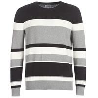 Clothing Men jumpers Casual Attitude LORISS Black / Grey