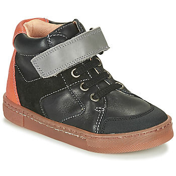 Shoes Boy High top trainers Babybotte KEN Black / Orange