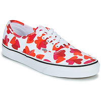 Shoes Women Low top trainers Vans AUTHENTIC White / Red