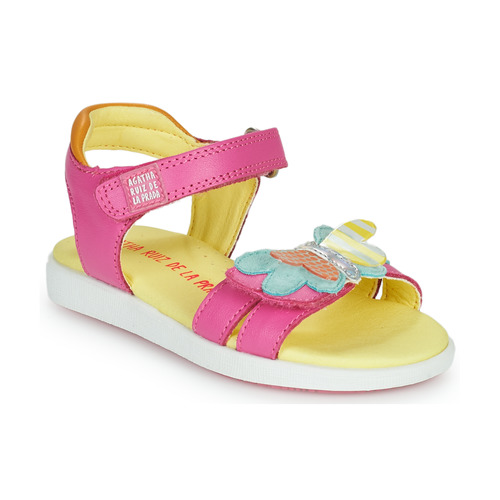 Shoes Girl Sandals Agatha Ruiz de la Prada Aitana Pink / Blue