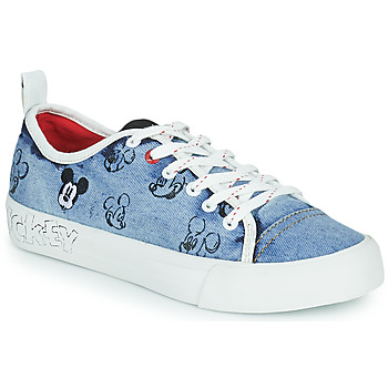 Shoes Women Low top trainers Desigual ALPHA MICKEY DENIM Blue / Jean