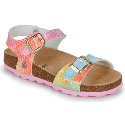 Shoes Girl Sandals Citrouille et Compagnie ARCENCIEL Pink / Multicolour