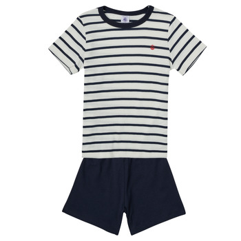 Clothing Boy Sleepsuits Petit Bateau TREW Multicolour