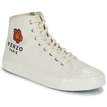 Shoes Men High top trainers Kenzo KENZOSCHOOL HIGH TOP SNEAKERS White