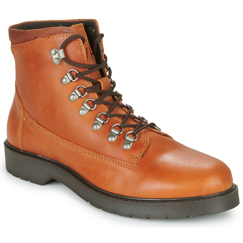 Shoes Men Mid boots Selected SLHMADS LEATHER BOOT Cognac