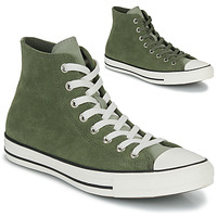 Shoes Men High top trainers Converse Chuck Taylor All Star Earthy Suede Green