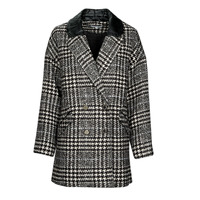 Clothing Women coats Morgan GFANI Black / White