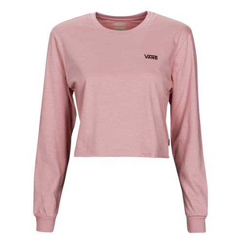 Clothing Women Long sleeved shirts Vans JUNIOR V LS CROP Lilac