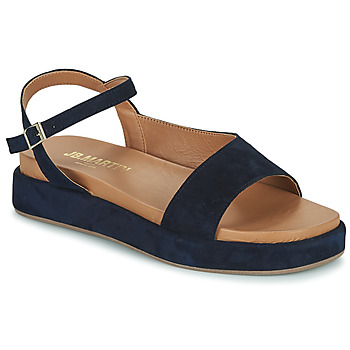 Shoes Women Sandals JB Martin LUCE Goat / Velvet / Marine