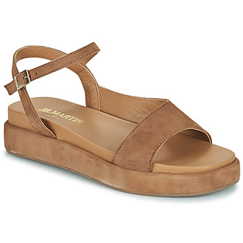 Shoes Women Sandals JB Martin LUCE Goat / Velvet / Camel