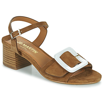 Shoes Women Sandals JB Martin ELIANE Goat / Velvet / Camel