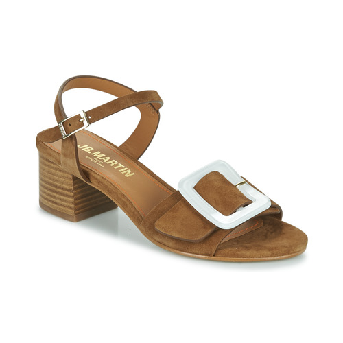 Shoes Women Sandals JB Martin ELIANE Goat / Velvet / Camel