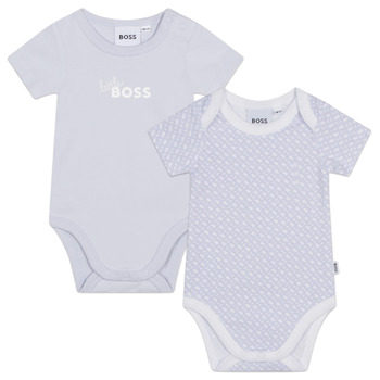 Clothing Boy Sleepsuits BOSS J98407-771-B Blue / Clear