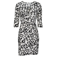 Clothing Women Short Dresses Morgan RLOLA Black / White