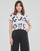 Clothing Women short-sleeved t-shirts Desigual TS_GLASGOW White / Black