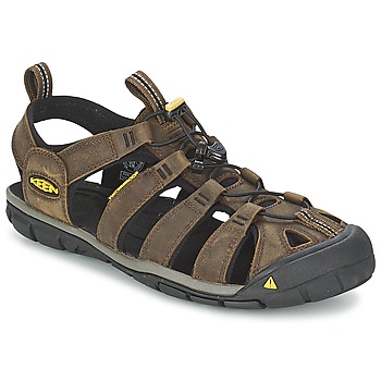 Shoes Men Sports sandals Keen CLEARWATER CNX LEATHER Brown / Black