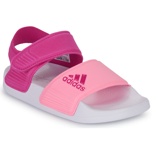 Shoes Women Sandals Adidas Sportswear ADILETTE SANDAL K Pink / White