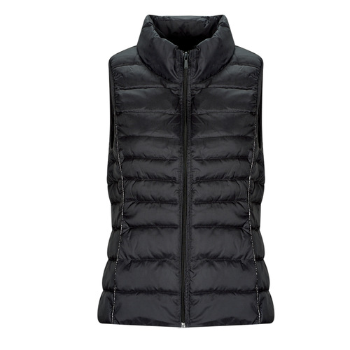 Clothing Women Duffel coats Only ONLNEWCLAIRE QUILTED WAISTCOAT OTW Black