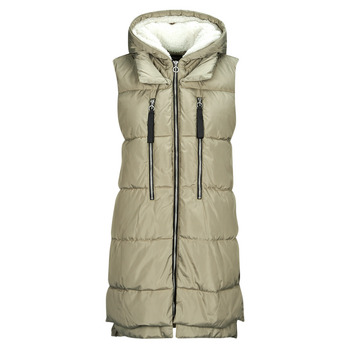 Clothing Women Duffel coats Only ONLNEWNORA PUFFER WAISTCOAT CC OTW Beige