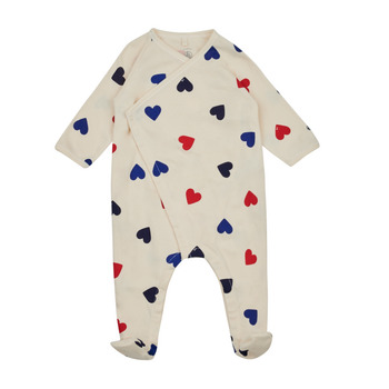 Clothing Children Sleepsuits Petit Bateau LERE White / Marine / Red