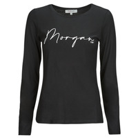 Clothing Women Long sleeved shirts Morgan TBRANDO Black