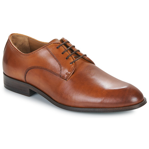 Shoes Men Derby shoes Pellet CHARLES Veal / Smooth / Brushed / Cognac