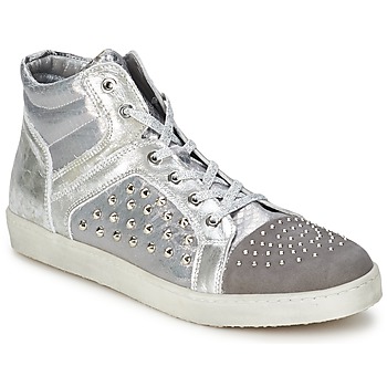 Shoes Women High top trainers Hip 90CR Silver croco