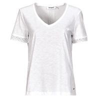 Clothing Women short-sleeved t-shirts Desigual TS_DAMASCO White