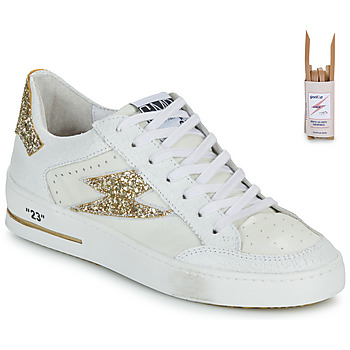 Shoes Women Low top trainers Semerdjian NOUBAR White / Gold