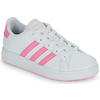 Shoes Girl Low top trainers Adidas Sportswear GRAND COURT 2.0 K White / Pink