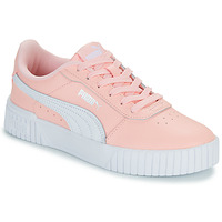 Shoes Girl Low top trainers Puma CARINA 2.0 JR Pink / White