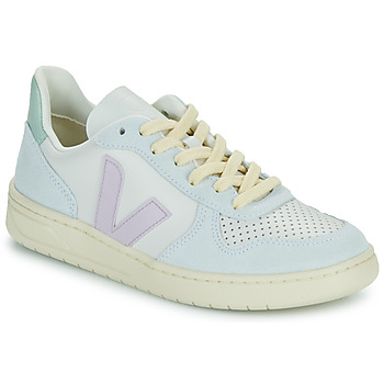 Shoes Women Low top trainers Veja V-10 White / Blue