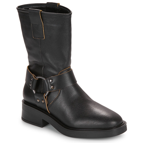 Shoes Women Mid boots JB Martin DEVA Veal / Black