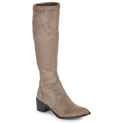 Shoes Women Boots JB Martin JOE Canvas / Suede / St / Taupe