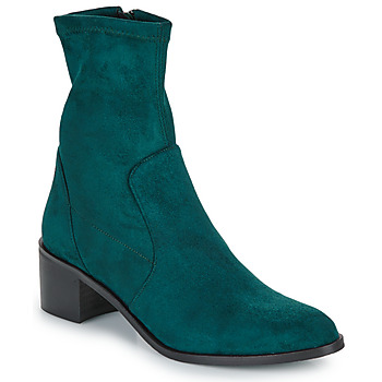 Shoes Women Mid boots JB Martin LOU Canvas / Suede / St / Emerald