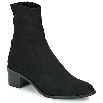 Shoes Women Mid boots JB Martin LOU Canvas / Suede / St / Black