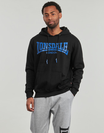 Clothing Men sweaters Lonsdale CHATSWORTH Black / Blue