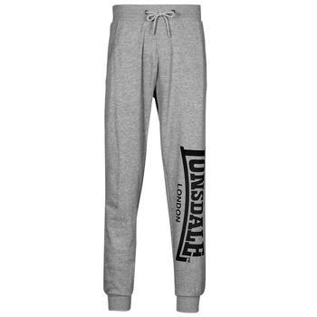 Clothing Men Tracksuit bottoms Lonsdale LOGO LARGE Grey / Black