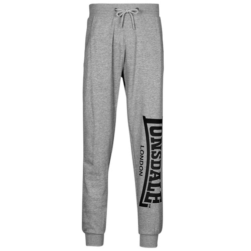 Clothing Men Tracksuit bottoms Lonsdale LOGO LARGE Grey / Black