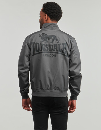 Clothing Men Blouses Lonsdale ACTON Grey / Black