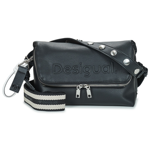 Bags Women Shoulder bags Desigual BAG HALF LOGO VENECIA 3.0 CONT Black