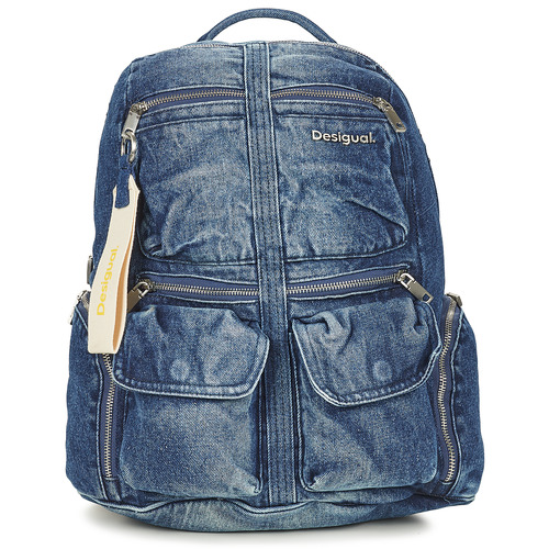 Bags Women Rucksacks Desigual BACK DENIM PRIORI  MULTIPOCKET CHESTER Blue