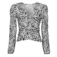 Clothing Women Blouses Morgan TMALO Black / White